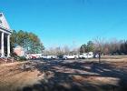 Trucks, trailers and vans lined up in the front parking lot at First Baptist Church in Middleton to receive bulk amounts of boxes for delivery throughout Hardeman County.