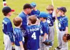 It Happens Every Spring Photo: Casey Swift of Hooper Sawmill talks with his players before the first game of the season.