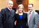 Pictured (l-r):  Circuit Judge Weber McCraw, Assistant District Attorney Falen Chandler, and District Attorney Mike Dunavant.