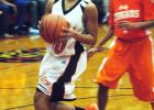 Sequoya Warren goes for a layup.