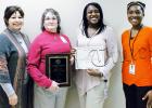 The Hardeman County Health Department awarded two employees for their faithful service. Photo: Marilyn Barnes (left), West Tennessee Regional Director and Veronica Calvin (right), Interim County Director, were on hand to recognize Dianne Gipson (middle left), WIC/Nutrition Educator for 30 years of service and Latreace Brown (middle right), Public Health Nurse Assistant 2 for 10 years of service.
