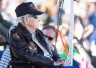 Photo: J.M. Taylor, World War II veteran and prisoner of war, watches a combat search and rescue demonstration during the 75th Anniversary Flying Tiger Reunion, March 10, 2017, at Moody Air Force Base, Ga.