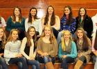 Pictured front row: Lizzie Rhea, Emily Grantham, Alyssa Adair, Hadley Middlecoff, Kaylin Crider, Madison Moffatt, Ragen Morris. Back Row:  Anna Redmond, Madison Doyle, Megan McClure, Kayla Huff, Autumn Gaither, Lauren Alexander and Coach Shane Russell 