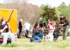 Students use the TWRA shooting simulator. Photo and story by Calley Overton.