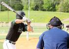 Kaleb McKinnie faces Middleton’s Eli Richardson at the plate as BCHS gained a 5-4 victory over Bolivar. Photo by Amelia Monroe Carlson