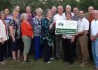 Pictured front row (l-r):  Ann Zaller, Becky Edwards, Carol Deen, Carolyn Grantham, Jewell Reid, Middleton Mayor Jackie Cox, Charlene Sipes, David Mercker, UT Extension Forester, and Jimmy Simpson, Middleton City Councilman. Second (l-r): Mary Jo Gordon, Angie Rose, Mike Rogers, Wade Reid, Durward Baxter, Ken Johnson, Randy Bishop, Middleton City Councilman.