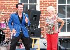 Brian Lee Howell and friend on stage in 2014. Photo courtesy Ken Savage. 