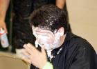 Pie for Pi at BMS Teachers receiving the top five number of votes in the school were hit with Whipped Cream pies by students who memorized the digits of Pi.