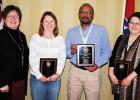 Plunk receives service award Pictured from left to right: Susan Bates (Carroll County), Vina Winstead (Williamson County), Mendel Wade (Crockett County) and Cindy Plunk (Hardeman County).