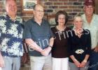 Saulsbury’s mayor and Board of Aldermen had a busy June meeting, considering an assortment of issues from mosquitoes to blight. Shown (l-r) Mayor Jim Daniel, and Aldermen Johnny Smith, Lillie Reece, Jan Ward, and Bobby Bynum. Not present were Aldermen Rich Emerson and Carl Hayes.  