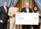 ECD Commissioner Bob Rolfe (left), Representative Johnny Shaw, Deputy Governor Jim Henry, and Senator Dolores Gresham. 