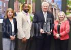 Photo: ECD Southwest Regional Director Tracy Exum, Bolivar Mayor Julian McTizic, Hardeman County Mayor Jimmy Sain and ECD Community Development Director Jody Sliger.  