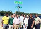 The City of Bolivar and the Hardeman County Schools officially named the streets at the corner of Butler and Nuckolls “Tiger Alley” on August 29. Photo by Sarah Rice