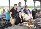 Pictured sitting (l-r): Pastor Dr. Angela Harris and Matt Harris. On the back row (l-r): FUMC Bolivar Administrative Assistant Dawn Cody, Ray Gilmer, Becca Lynne Bryant (granddaughter) and Mary Ellen Gilmer at the annual FUMC Bolivar church picnic.