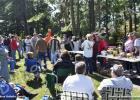 Hundreds of people converged on the six acres property of the late Frank T. “Tommy” Bass during an auction held on Saturday, October 4 in Whiteville.