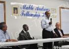The Teach In had a panel of political leaders, who participated in the event. Pictured is former Hardeman County Mayor Willie Spencer commenting on how leaders can make a difference in community relations. Pictured (l-r): Mayor Jim Daniel, Representative Johnny Shaw, Mayor Spencer and Mayor Barrett Stevens.