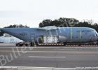 The Lockhead Martin C-130 E model airplane carried through Bolivar by truck driver Kevin Kincaid rested overnight in the Bolivar Hardware and Lumber parking lot. Kincaid left Little Rock Air Force Base on Thursday heading to New York. 