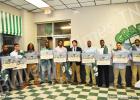BCHS recognizes senior football players and cheerleaders The BCHS football seniors were presented with gifts at the 2014 Football Banquet. Pictured (l-r): CJ Williams, Kaleb McKinnie, Kylan Cross, Detrick Mason, Keyon Crisp, Peyton Shelton, Jacob Gray, Javonte Crisp, David Jimenez and Jerry Gray.